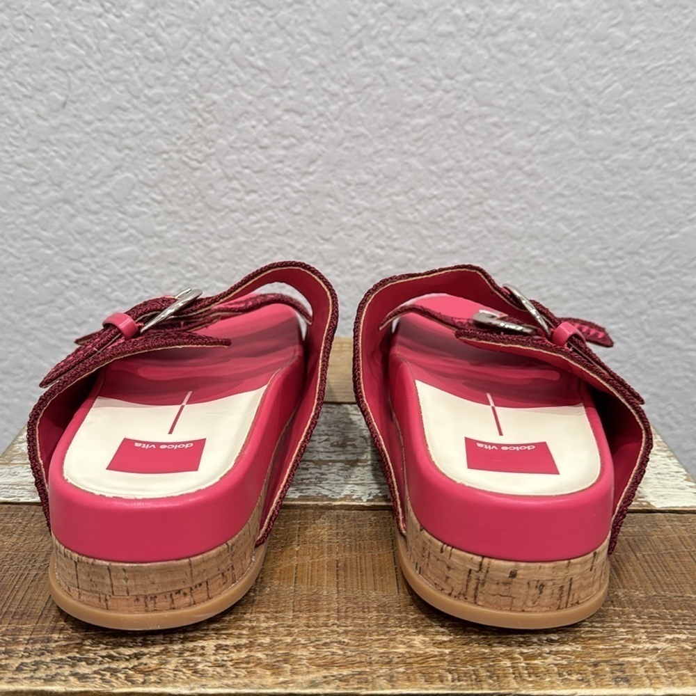 Dolce Vita Ralli Crochet Slide Sandals Pink Size 7.5 - Picture 5 of 7